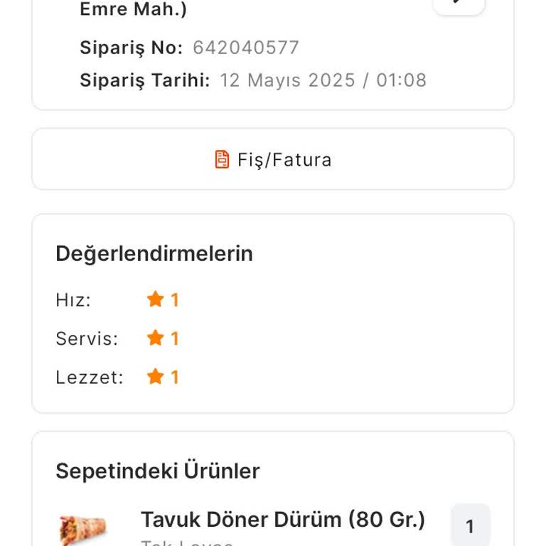 Sipariş Gelmediği Halde Teslim Edildi Görünüyor