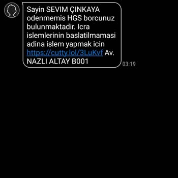 Kimlik Bilgilerimle Sahte HGS Borcu Mesajları Alıyorum!