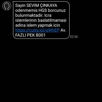 Kimlik Bilgilerimle Sahte HGS Borcu Mesajları Alıyorum!