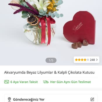 Görselden Farklı Ve Kırık Çiçekle Mahcup Oldum, Paramı İade İstiyorum