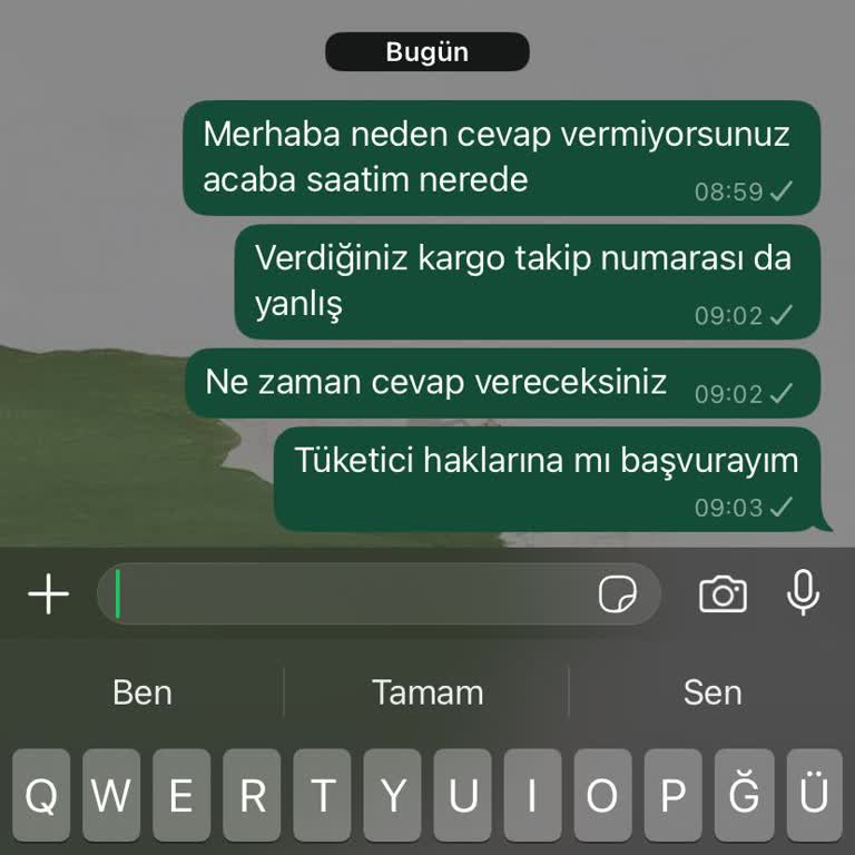 Siparişim Hakkında Bilgi Ve İade Sorunu Yaşıyorum