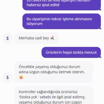 Stokta Var Gözüken Ürünlerin Siparişinin Keyfi İptali Ve Güven Sorunu