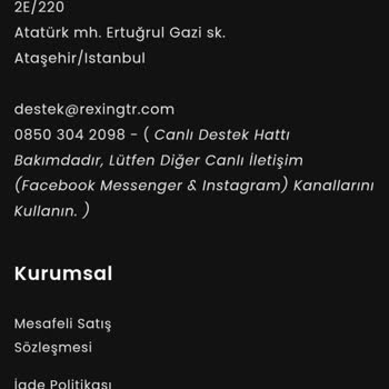 Sipariş Ettiğim Araç Kamerası Yerine Farklı Ve Kalitesiz Ürün Gönderildi İletişim Yok