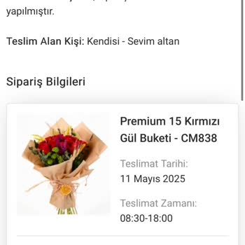 Anneler Günü Siparişim Teslim Edilmedi, İade Ve Destek Bekliyorum