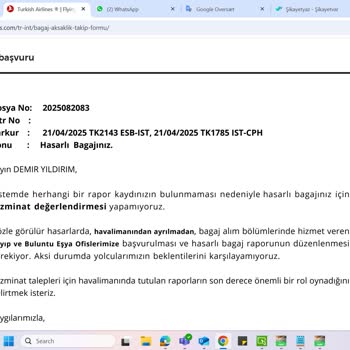 Business Class Uçuşunda Valizimin Zarar Görmesi Ve Zararımın Karşılanmaması