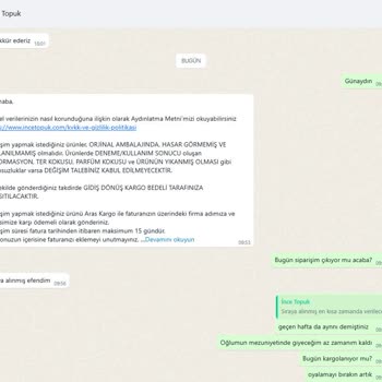 Sipariş Sonrası Sürekli Oyalanmak Ve Para İadesi Belirsizliği Yaşadım