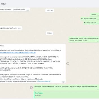 Sipariş Sonrası Sürekli Oyalanmak Ve Para İadesi Belirsizliği Yaşadım