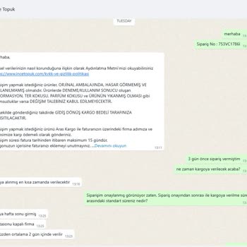 Sipariş Sonrası Sürekli Oyalanmak Ve Para İadesi Belirsizliği Yaşadım