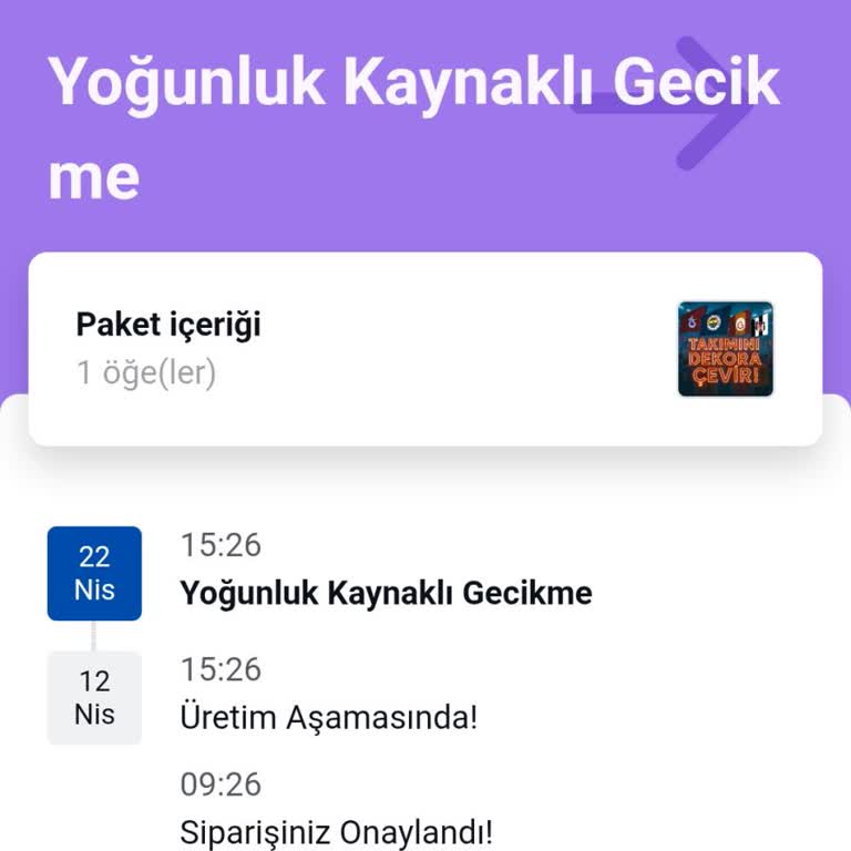 Siparişim Bir Aydır Kargoya Verilmiyor İade Talep Ediyorum