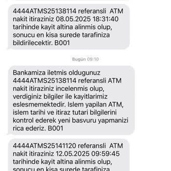 ATM'ye Yatırılan Paranın İadesi Yapılmıyor