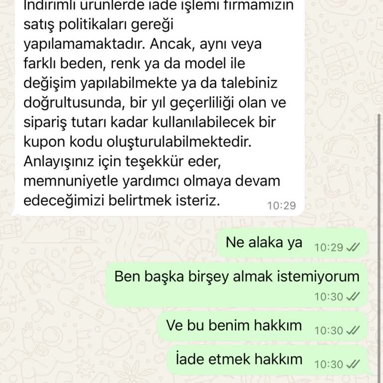 İade Talebim Reddedildi, Paramı Geri İstiyorum