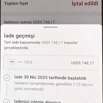 İade Edilmeyen Yüksek Tutar İçin Acil Çözüm Bekliyorum