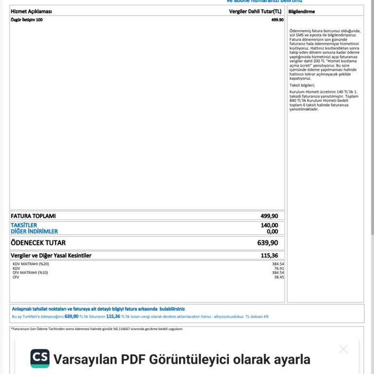 Modem Ücreti Ve Ek Fatura Haksızlığına Çözüm Bulunamıyor