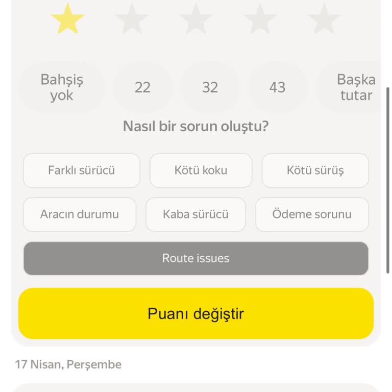 Yandex Go'da Alınmayan Hizmet İçin Ücret Kesilmesi