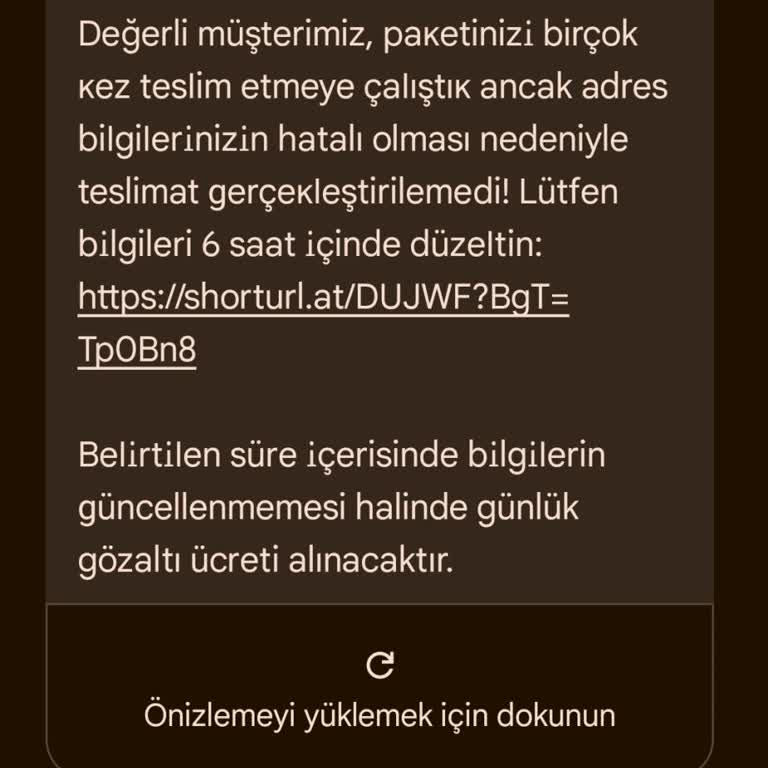 PTT Kargo Adıyla Gelen Sahte Mesajlar İçin Acil Önlem Alınmalı