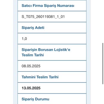 Eksik Parça Ve Müşteri Hizmetlerine Ulaşılamıyor