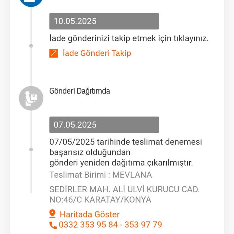 MNG Kargo Teslim Edilmeden İade Edildi, Bilgilendirme Yapılmadı