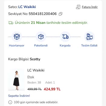 Yanlış Beden Gönderildi, İade Sürecinde Mağduriyet Yaşadım