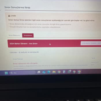 İş Sağlığı Güvenliği Sınavında Haksız Not Sorunu