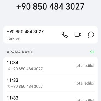 Bilinmeyen Numara Üzerinden Yapılan Şüpheli Arama Ve Yasal Uyarı