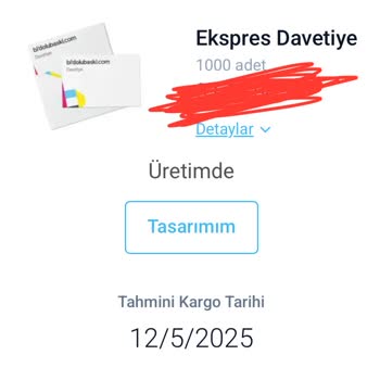 Express Baskı Hizmeti Gecikti, Siparişim Üretimde Gözüküyor