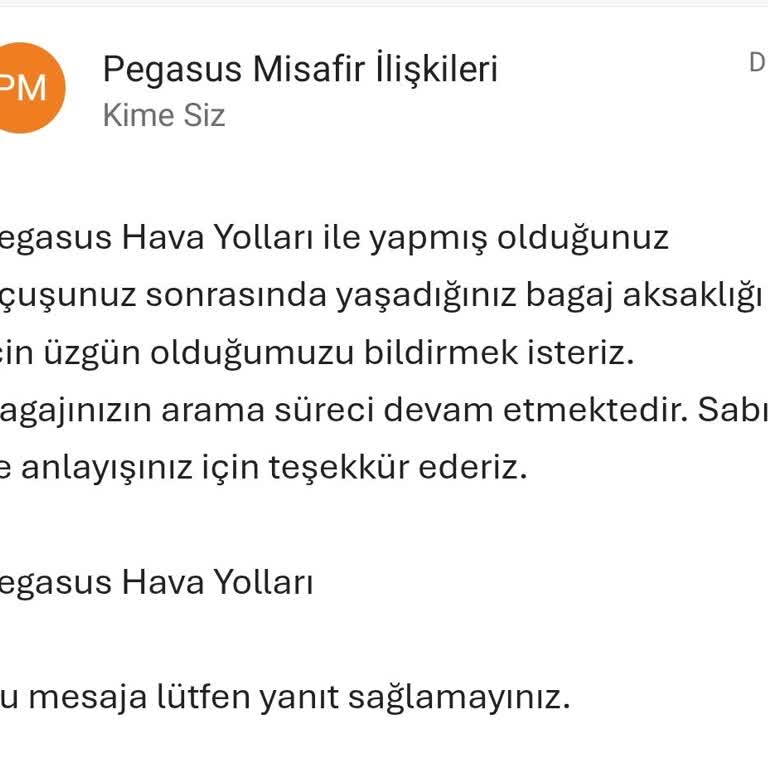 Kaybolan Valizim İçin Yetersiz Çözüm Ve İlgisiz Hizmet