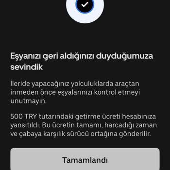 Kayıp Gözlük İçin 660 TL Ücret Şoku: Uber'den Haksız Kesinti