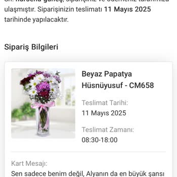 Sipariş Edilen Çiçeğin Teslim Edilmemesi Ve Eksik Ürün Nedeniyle Ücret İadesi Talebi