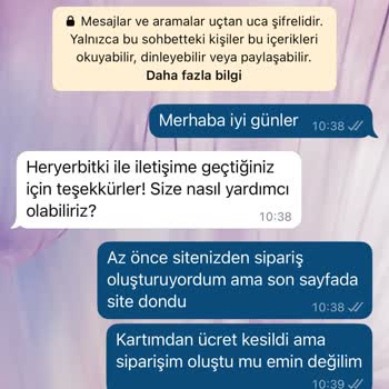 Sipariş Sonrası Para Çekildi, Destek Ve İletişim Yok