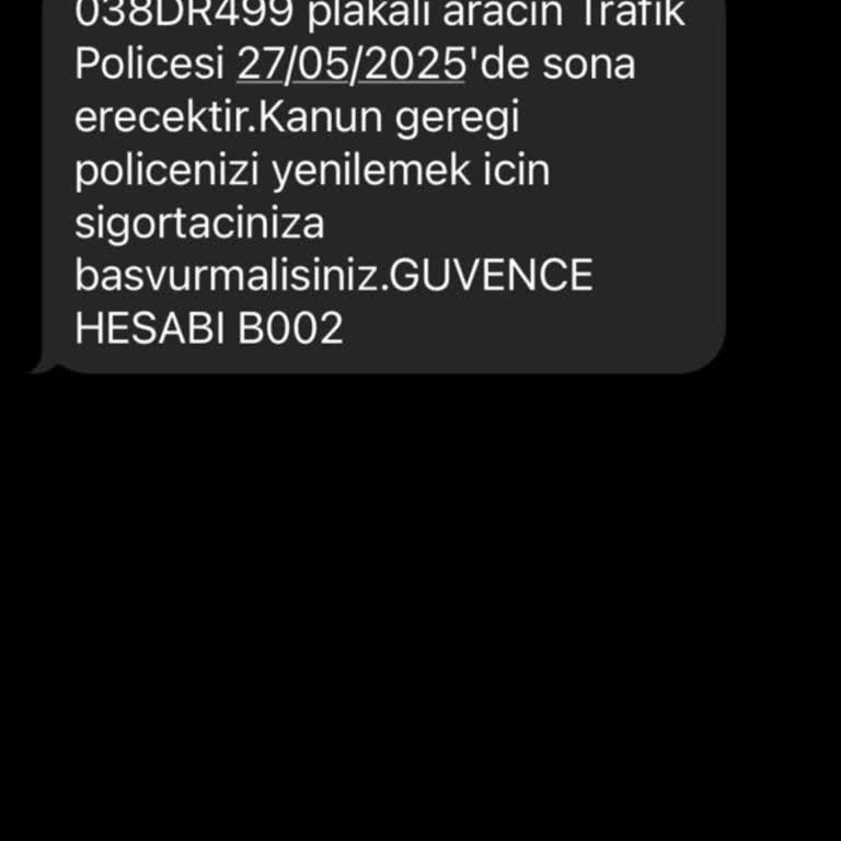 Adıma Kayıtlı Olmayan Araç İçin Yanlış Poliçe Bildirimi Ve Kişisel Bilgi Kullanımı