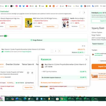 Trendyol Hesabımda İndirimler Favorilerde Ve Sepette Görünmüyor