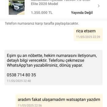 Arabam.com Üzerinden Kapora Gönderimi Sonrası Mağduriyet Yaşadım