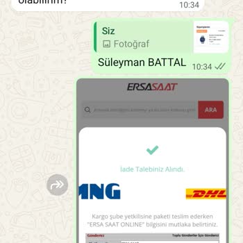 Garanti Belgesi Ve Fatura Sorunu Nedeniyle İade Edilemeyen Saat