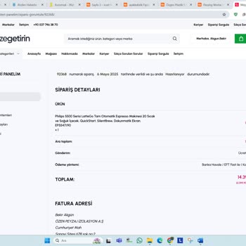 Sipariş Sonrası Güvensiz Ve Şüpheli İşlemlerle Karşılaştım