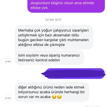Siparişim Eksik Geldi, İade Talebime Yanıt Alamıyorum Ve Müşteri Hizmeti Yetersiz