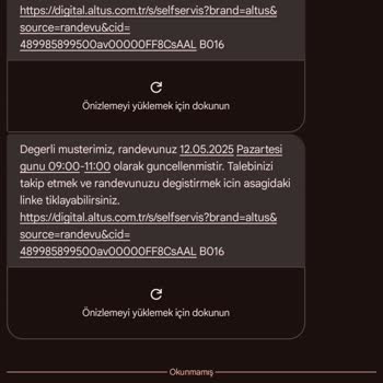 Servis Ekibi Yanlış Kişiyi Arayarak Randevumu Erteledi