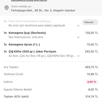 Siparişte Bayat Ve Eksik Ürünler, Yetersiz Çözüm