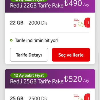 Vodafone Tarifelerinde Müşteriler Arası Fiyat Tutarsızlığı