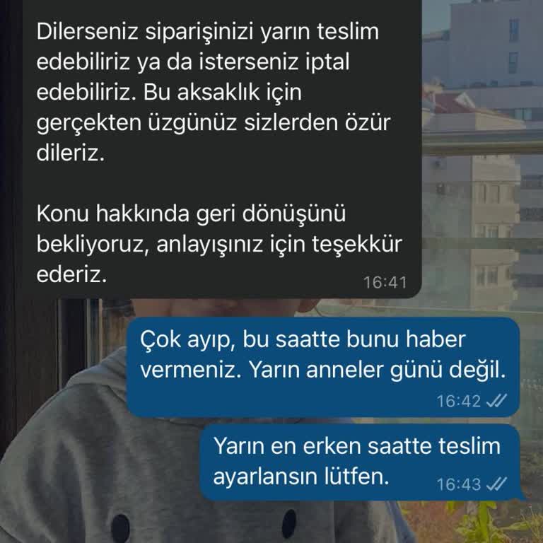 Anneler Günü’nde Yaşanan Teslimat Sorunu Ve Ürün Temin Edilememe Mağduriyeti