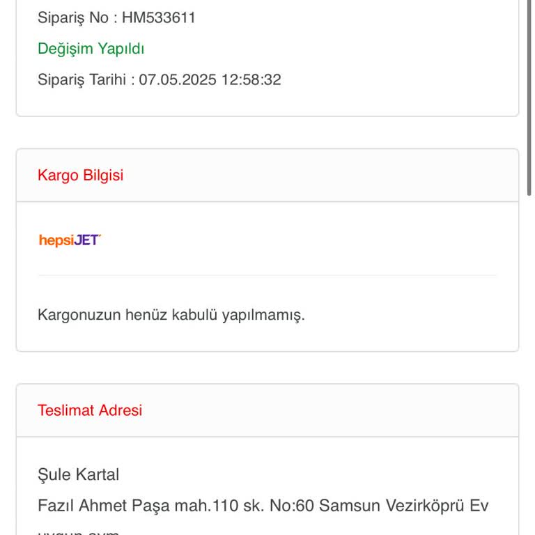 Siparişim Günlerdir Kargoya Verilmedi, Müşteri Hizmetleri Dönüş Yapmıyor
