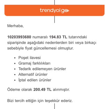 Eksik Gönderilen Ürün Ve Bilgilendirme Eksikliği