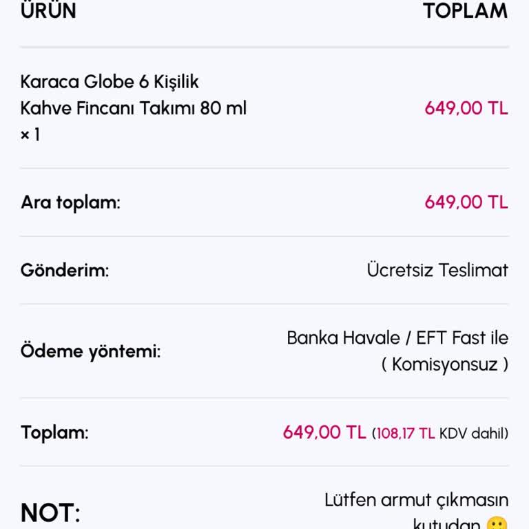 Bir Haftadır Hazırlanamayan Kahve Fincanı Takımı Mağduriyeti