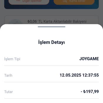 Ödeme Yapıldı Ancak Joypara Yüklenmedi, Acil Destek Bekliyorum