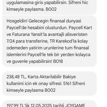 Ödeme Yapıldı Ancak Joypara Yüklenmedi, Acil Destek Bekliyorum