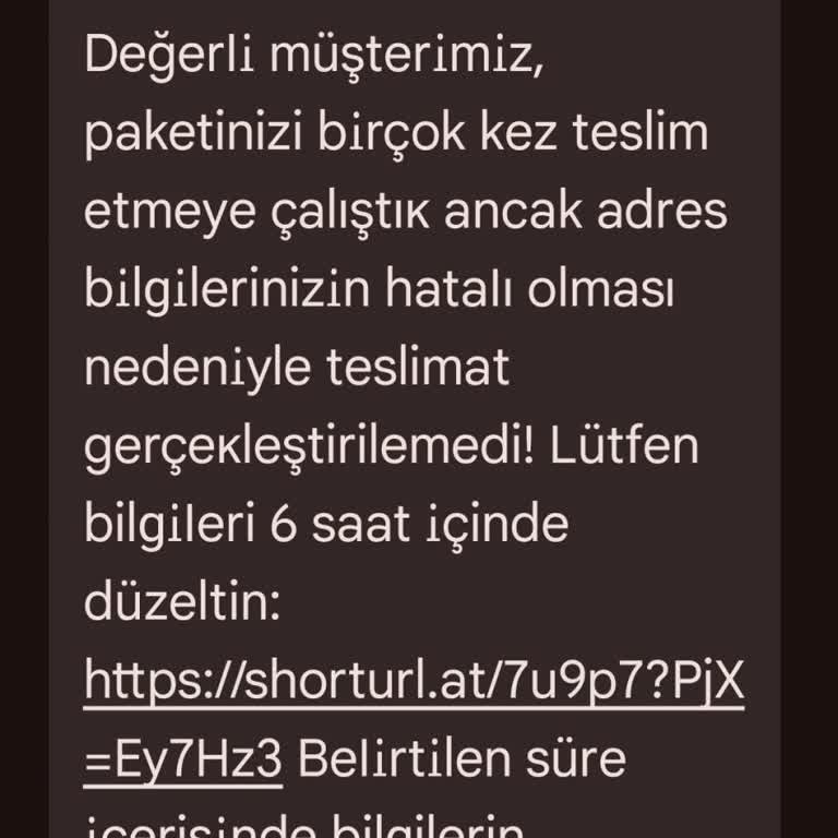 PTT Adıyla Gelen Mesaj Sonrası Yaşadığım Tedirginlik Ve Adres Bilgisi Paylaşımı