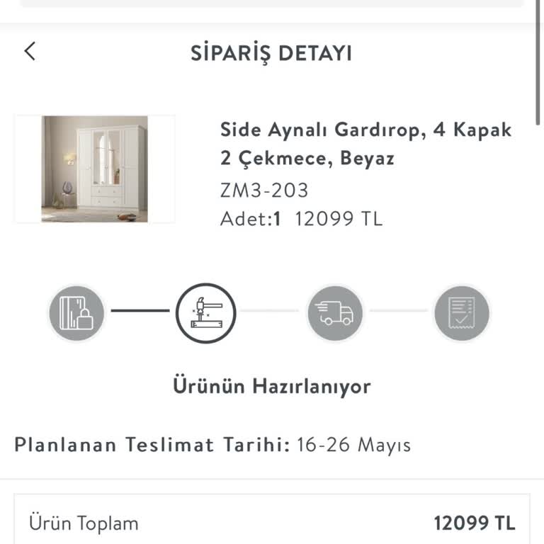 Gardırop Teslimatı Sürekli Erteleniyor