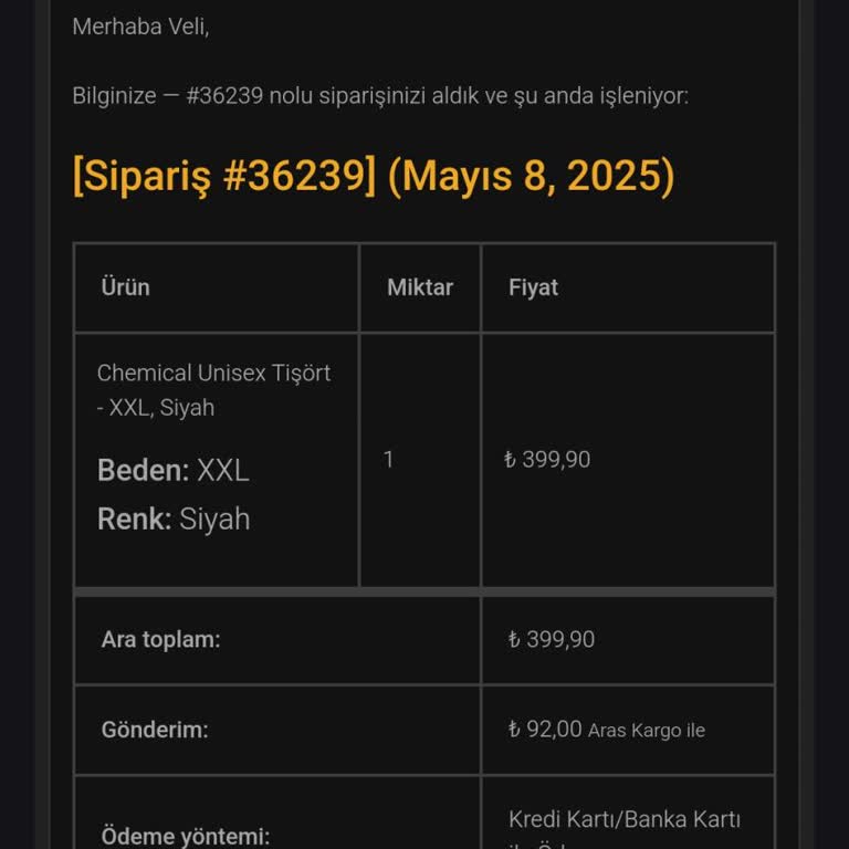 Muhendisdukkan.com'dan Aldığım Ürün Gelmedi