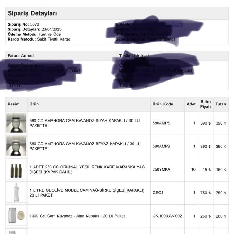 Siparişim Ne Ürün Var Ne Bilgilendirme: Mağdur Edildim!