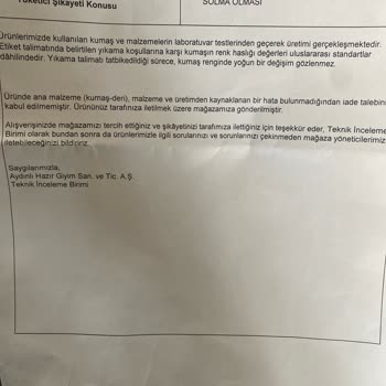 Gömlek Solması Ve Yetersiz Mağaza İncelemesi Güvenimi Zedeledi