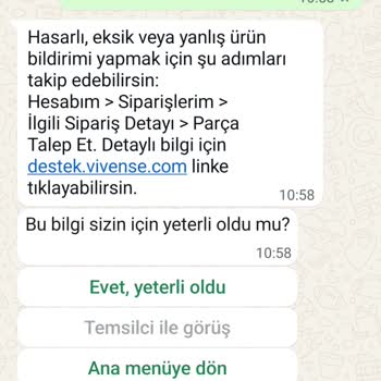 Vivense Gardırop Sürgüsü Bozuldu, Garantiye Rağmen Destek Alamadım